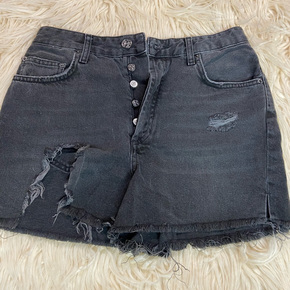 BDG Black Denim Shorts from urban outfitters - Picture 2 of 6